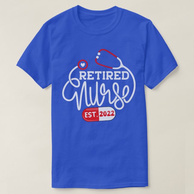 RN-Ruhestand 2022 Mama für Krankenschwestern oder  T-Shirt (Design vorne)