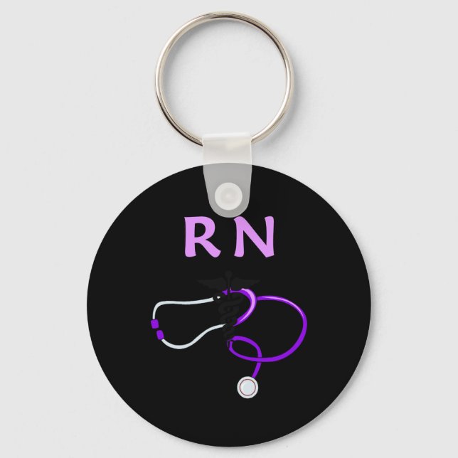 RN Stethoscope Schlüsselanhänger (Vorderseite)