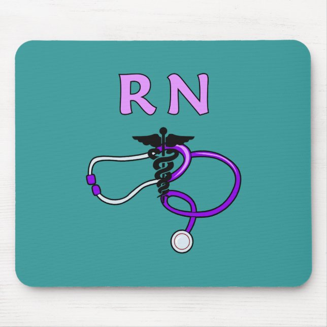 Rn-Stethoskop Mousepad (Vorne)