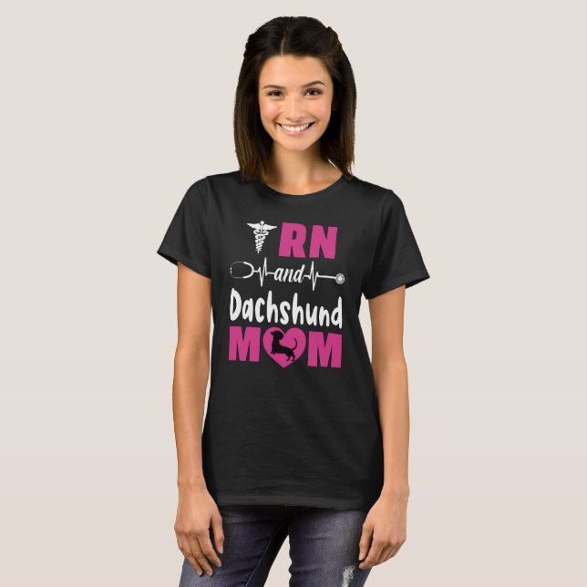 RN und Dackel Mama T-Shirt (Vorne ganz)