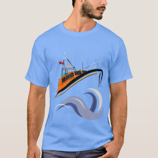 RNLI Lifeboat In Rough Seas T-Shirt