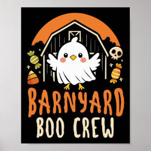 Rnyard Boo Crew - Süße Halloween-Bauernhoftiere Poster
