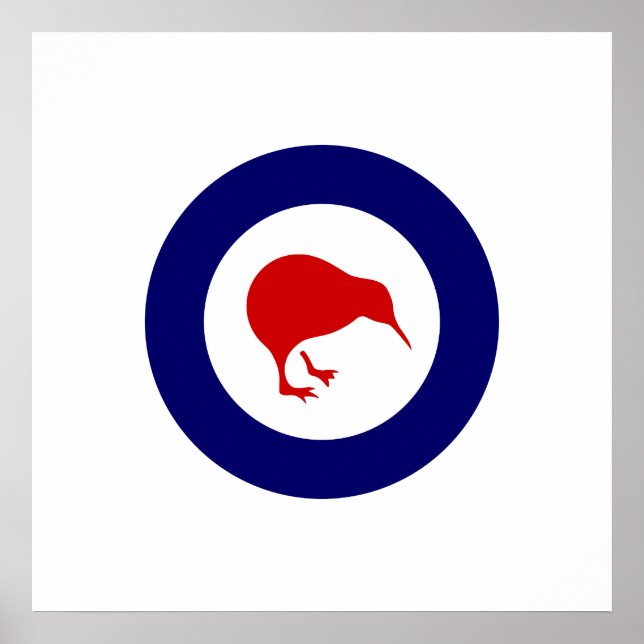Rnzaf roundel, Neuseeland Poster (Vorne)