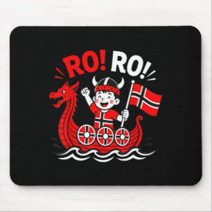 Ro ro lustig Norwegen Cartoon norwegisches Schiff  Mousepad