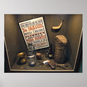 Road Agent Henry Plummer Diorama - Montana Poster