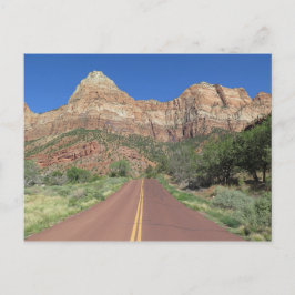 Road at Zion National Park USA Postkarte
