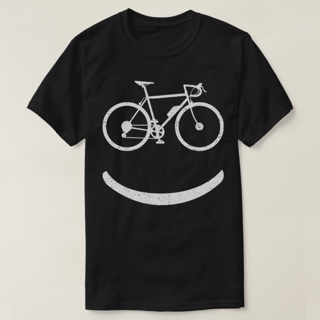 Road Bike Racing Bicycle Biker T-Shirt (Design vorne)