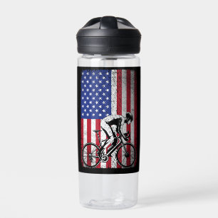 Road Biking Cycling 4. Juli USA Flagge Trinkflasche