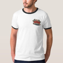 Road Crew Hot Rod Garage Vintage-Ringer-T-Shirt