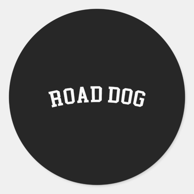 Road Dog  Runder Aufkleber (Vorderseite)