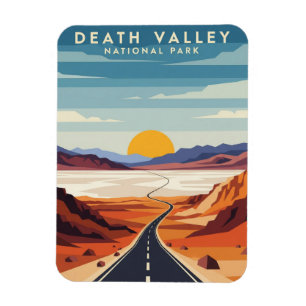 Road in Death Valley Nationalpark Souvenir Magnet