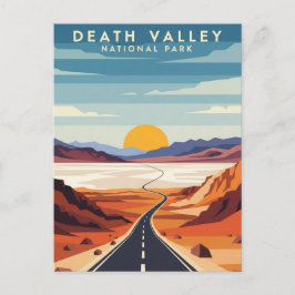 Road in Death Valley Nationalpark Souvenir Postkarte