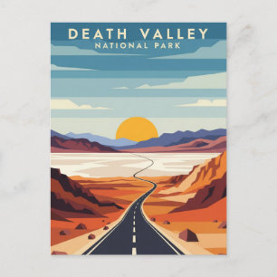 Road in Death Valley Nationalpark Souvenir Postkarte