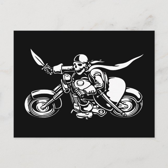 Road Pirate - bw Postkarte (Vorderseite)