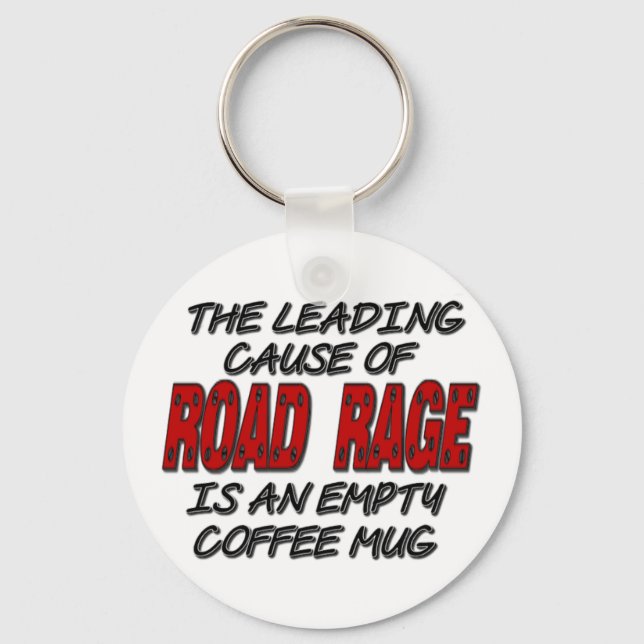 Road Rage Coffee Spaß Schlüsselkette Schlüsselanhänger (Vorderseite)