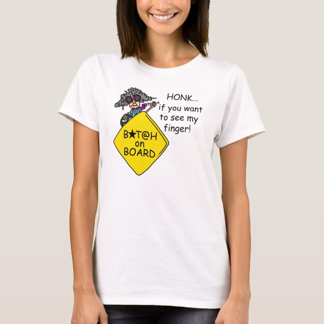 Road Rage Humor T-Shirt (Vorderseite)