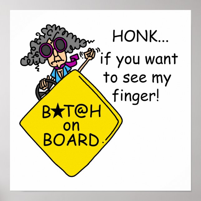 Road Rage Spaß Poster (Vorne)