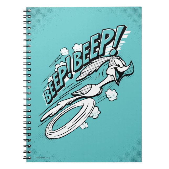 ROAD RUNNER™ BEEP BEEP!™ Halbton Notizblock (Vorderseite)