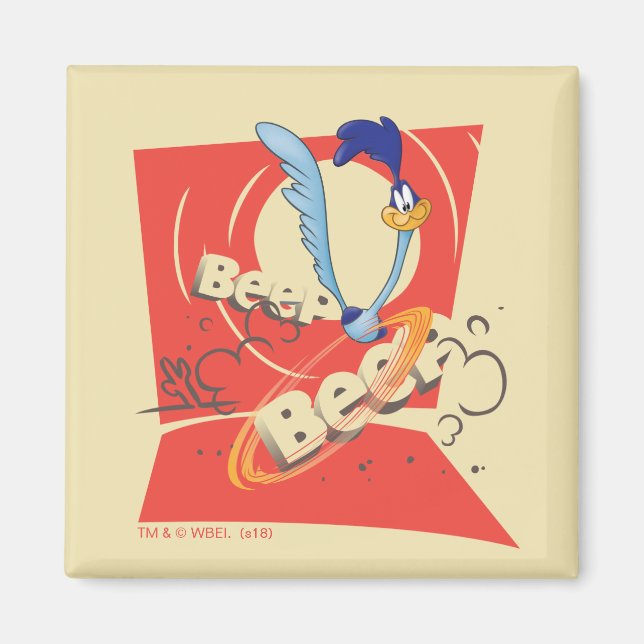 ROAD RUNNER™ BEEP BEEP!™ Sunset Graphic Magnet (Vorne)