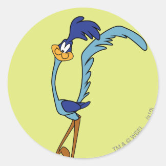 ROAD RUNNER™ Farbe Runder Aufkleber