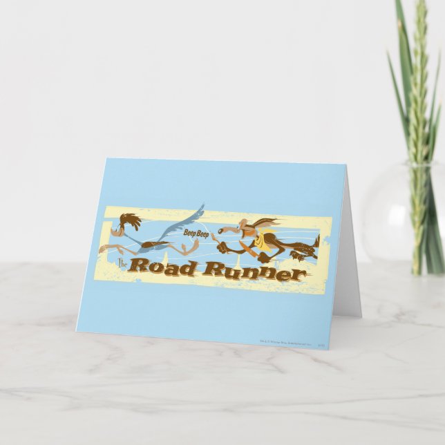 ROAD RUNNER™, gejagt von Wile E. Coyote Karte (Vorderseite)