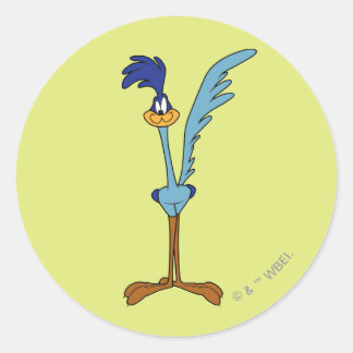 ROAD RUNNER™ in Farbe Runder Aufkleber
