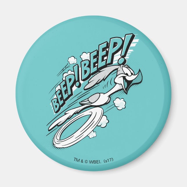 ROAD RUNNER™ REEP BEEP BEEP™™ Halftone Magnet (Vorne)