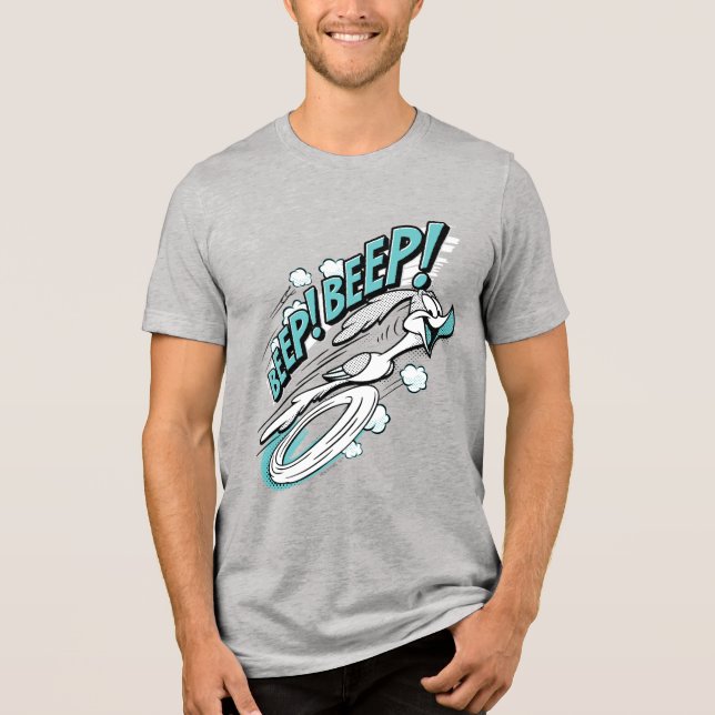 ROAD RUNNER™ REEP BEEP BEEP™™ Halftone Tri-Blend Shirt (Vorderseite)