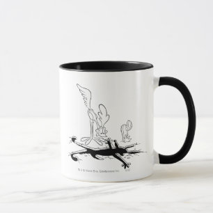 ROAD RUNNER™ und WILE E. COYOTE™ geformtes Loch Tasse
