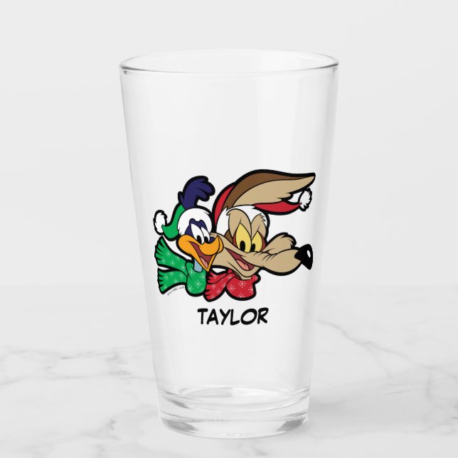 ROAD RUNNER™ & Wile E. Coyote "Team Naughty" Glas (Vorderseite)