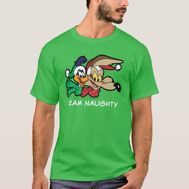 ROAD RUNNER™ & Wile E. Coyote "Team Naughty" T-Shirt (Vorderseite)