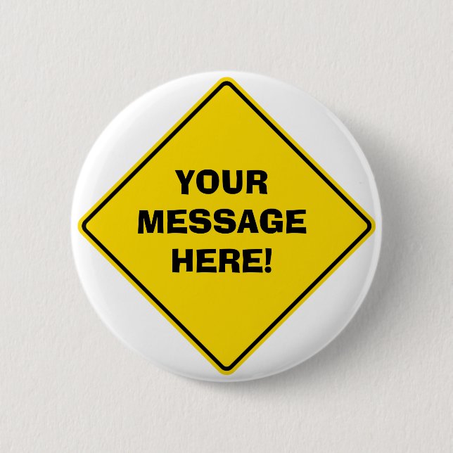 Road Sign Abzeichen Button (Vorderseite)