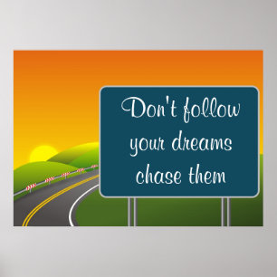 Road Sign Poster