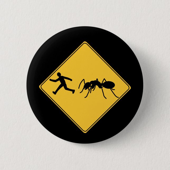 Road Sign - Riant Ant Button (Vorderseite)