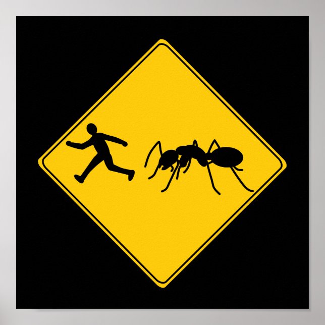 Road Sign - Riant Ant Poster (Vorne)