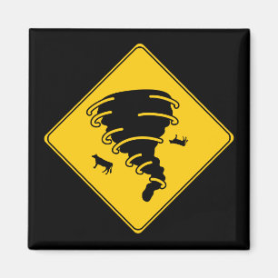 Road Sign- Tornado Magnet