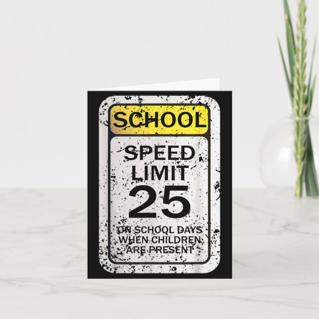 Road Signs Funny Traffic Signs Halloween Costume P Karte (Vorderseite)