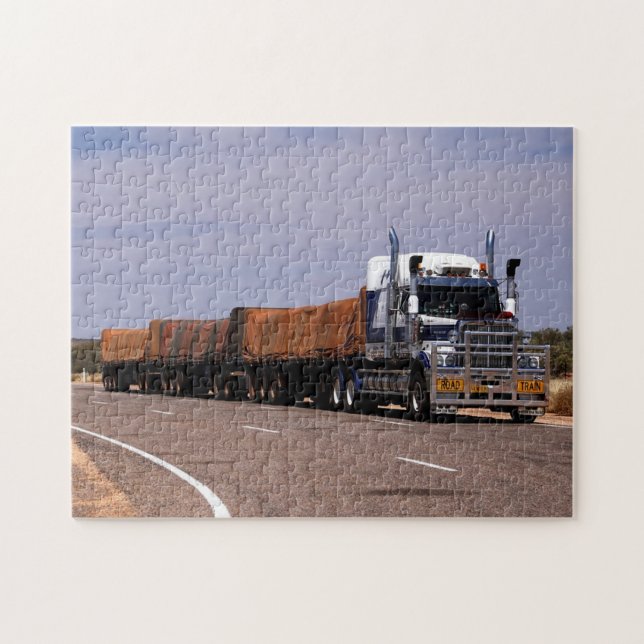 Road Train Truck Australia Lasseter Highway Puzzle (Horizontal)