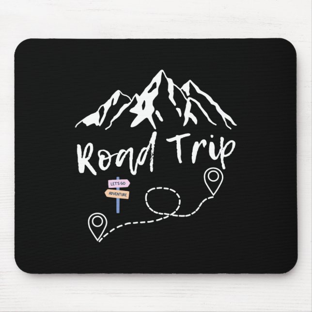 Road Trip 2025 Family Vacation Matching Group Mousepad (Vorne)