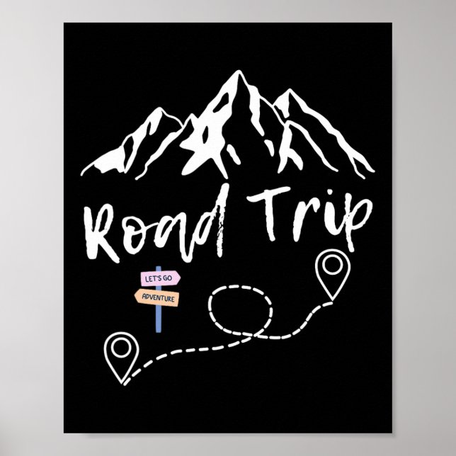Road Trip 2025 Family Vacation Matching Group Poster (Vorne)
