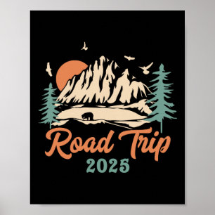 Road Trip 2025 Vacation Girls Trip Adventure Gesch Poster