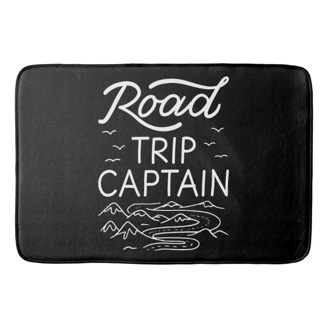 Road Trip Captain I Badematte (Vorderseite)