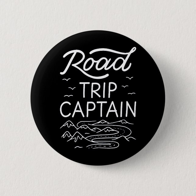 Road Trip Captain I Button (Vorderseite)