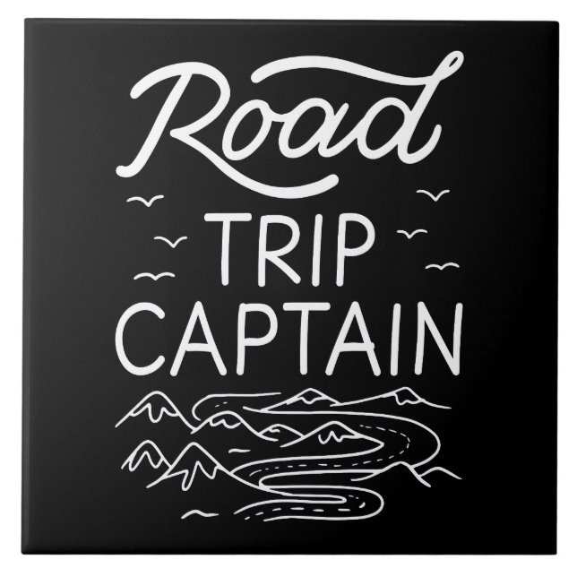 Road Trip Captain I Fliese (Vorderseite)