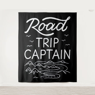 Road Trip Captain I Wandteppich
