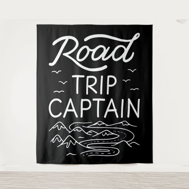 Road Trip Captain I Wandteppich (Vorderseite)