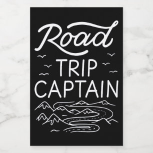 Road Trip Captain I - Wohnmobil-Pilot Camping-Urla Lebensmitteletikett
