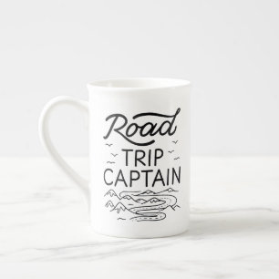 Road Trip Captain I - Wohnmobil-Pilot Camping-Urla Prozellantasse