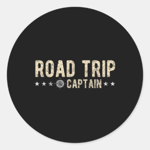 Road Trip Captain Road Trip 3 Runder Aufkleber
