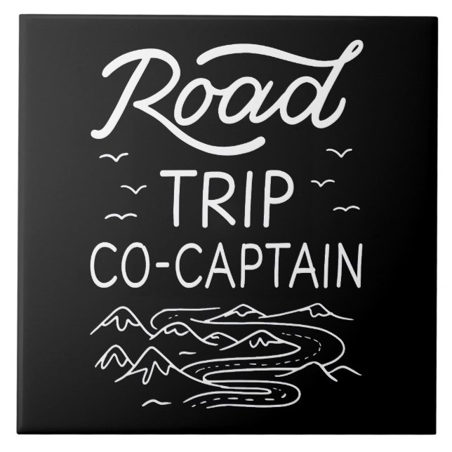 Road Trip Co-Captain I Fliese (Vorderseite)